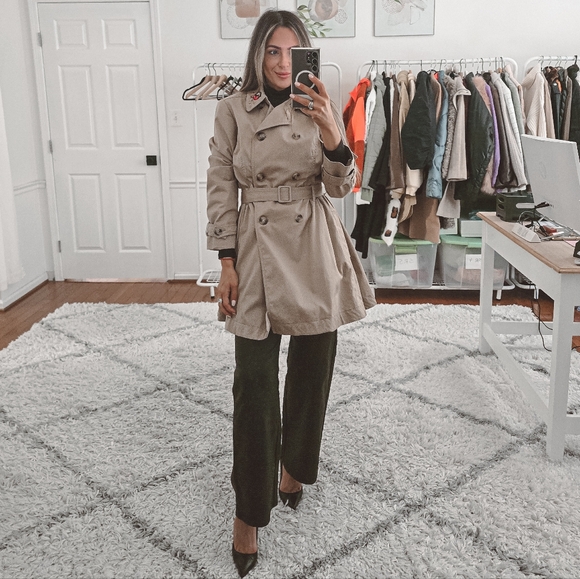Red Valentino tan double breasted belted trench coat size M - Picture 1 of 15